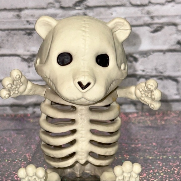 Crazy Bonez Teddy Bonez Skeleton Figurine 5 Inch Figure Halloween Decor - Picture 5 of 9
